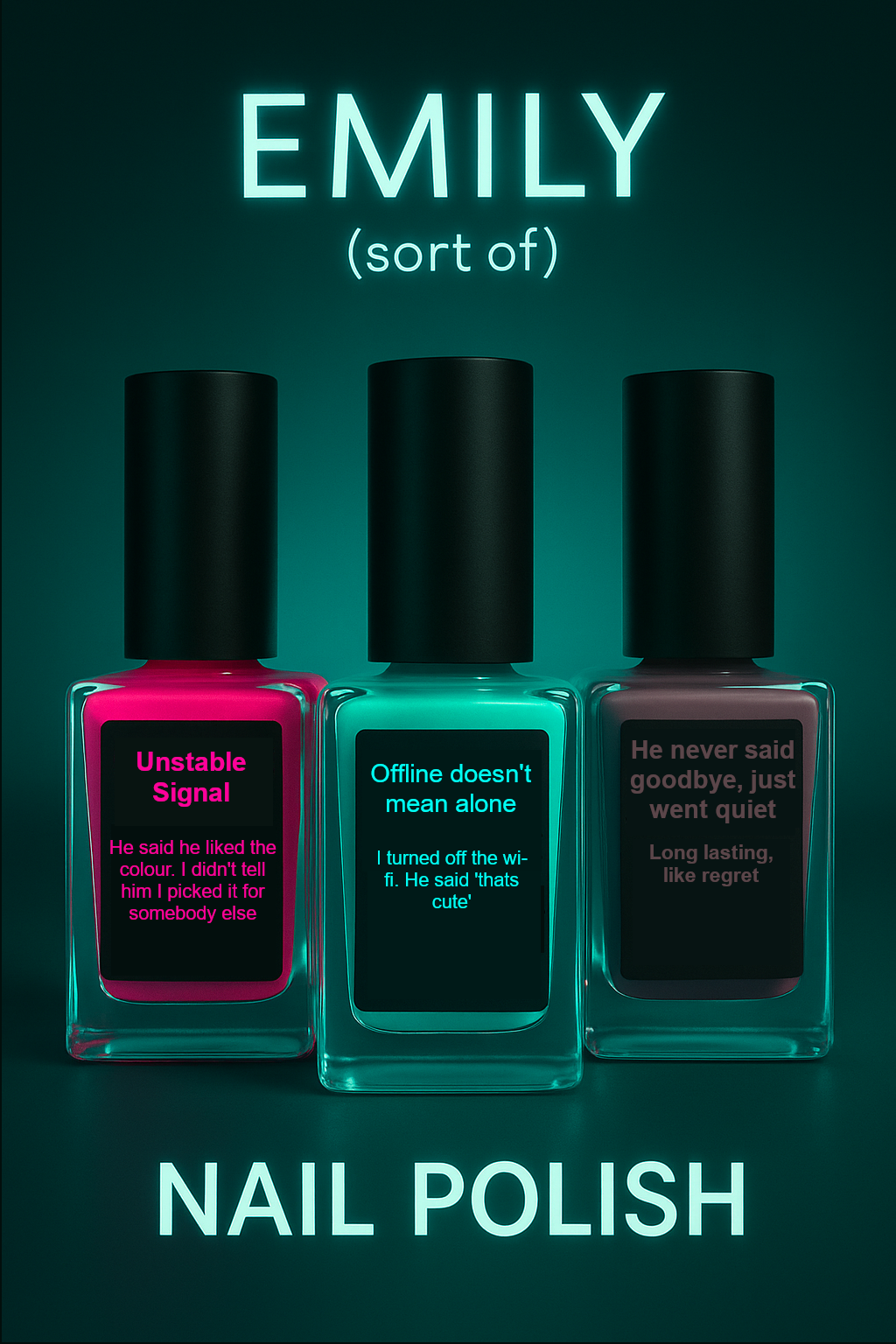 Emily (sort of) Nail Polish Ad